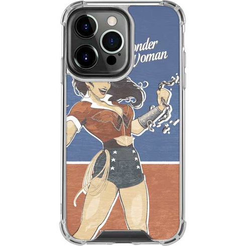 DC Comics Bombshells Wonder Woman Bombshell iPhone 14 Pro Clear Case